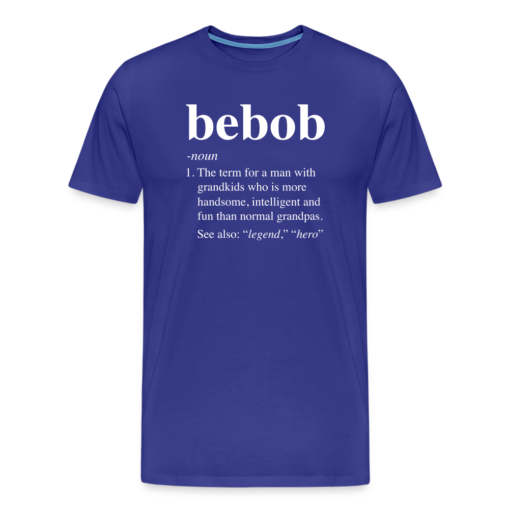 Bebob Definition Men's Premium T-Shirt - royal blue