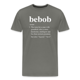 Bebob Definition Men's Premium T-Shirt - asphalt gray