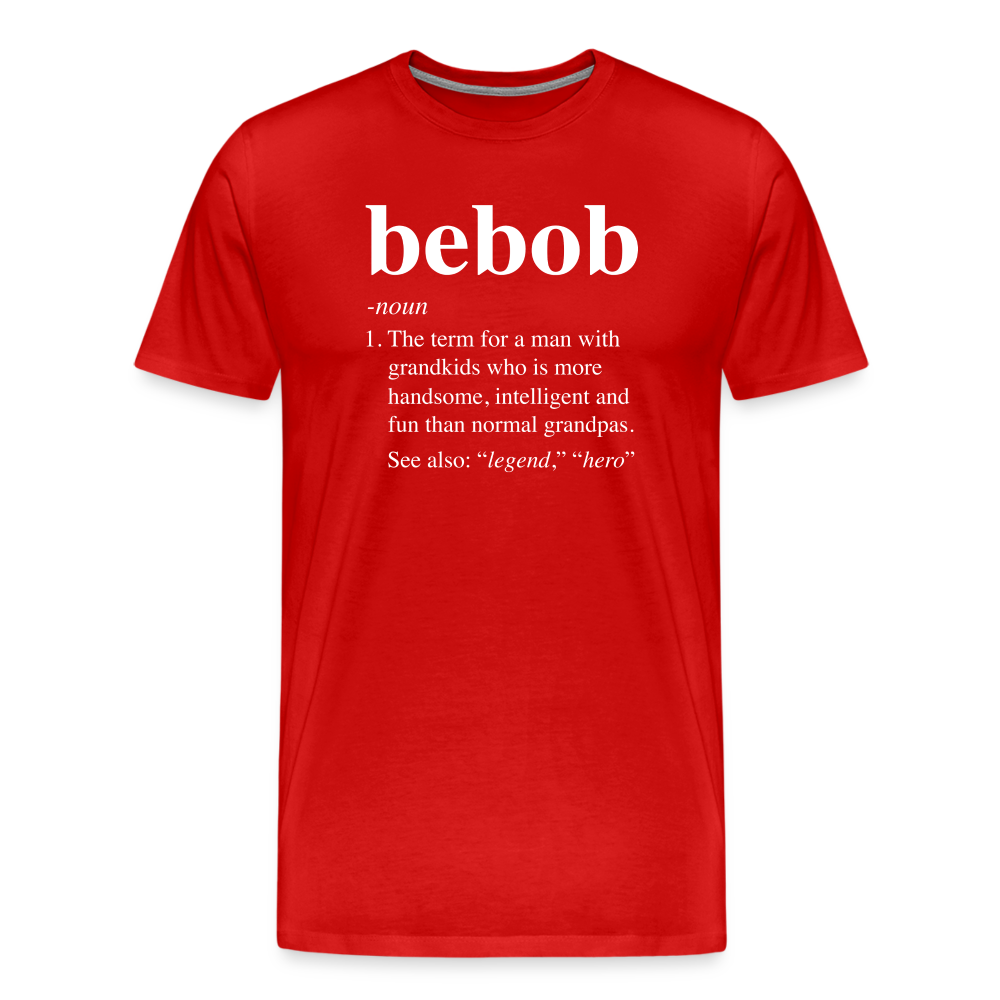 Bebob Definition Men's Premium T-Shirt - red