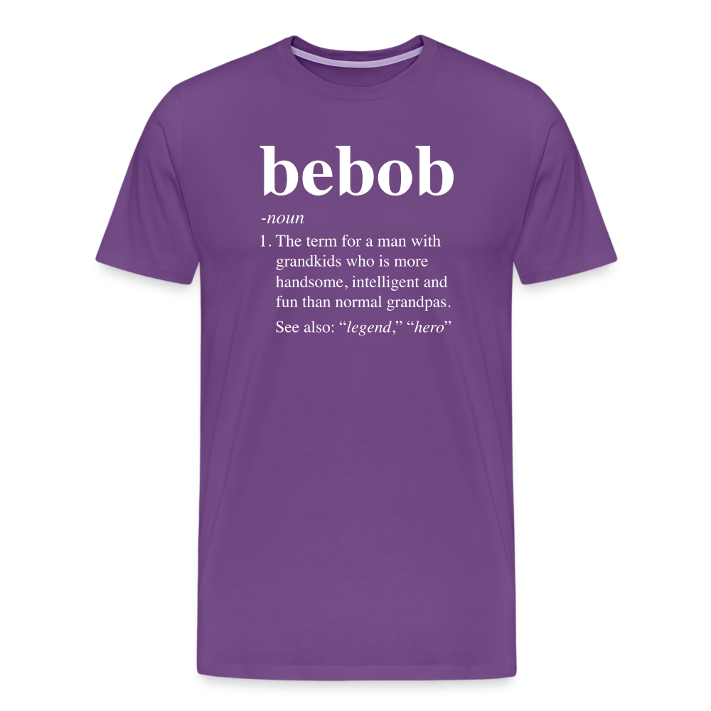 Bebob Definition Men's Premium T-Shirt - purple