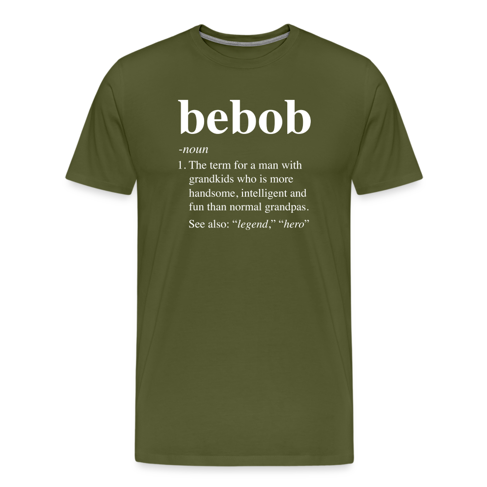 Bebob Definition Men's Premium T-Shirt - olive green