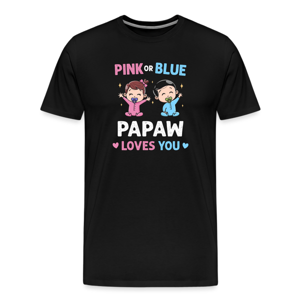 Pink or Blue Papaw Loves You Men's Premium T-Shirt - black