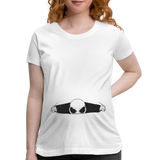 Alien Bursting Out of Stomach Women’s Maternity T-Shirt - white