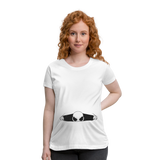 Alien Bursting Out of Stomach Women’s Maternity T-Shirt - white