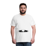 Alien Bursting Out of Stomach Men's Premium T-Shirt - white