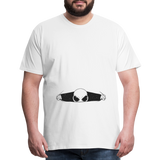 Alien Bursting Out of Stomach Men's Premium T-Shirt - white