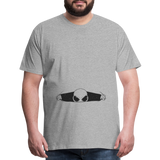 Alien Bursting Out of Stomach Men's Premium T-Shirt - heather gray