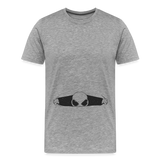 Alien Bursting Out of Stomach Men's Premium T-Shirt - heather gray