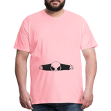 Alien Bursting Out of Stomach Men's Premium T-Shirt - pink