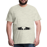 Alien Bursting Out of Stomach Men's Premium T-Shirt - heather oatmeal
