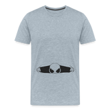 Alien Bursting Out of Stomach Men's Premium T-Shirt - heather ice blue