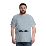 Alien Bursting Out of Stomach Men's Premium T-Shirt - heather ice blue