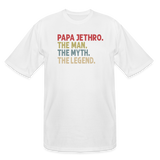 Papa Jethro the Man the Myth the Legend Men's Tall T-Shirt - white