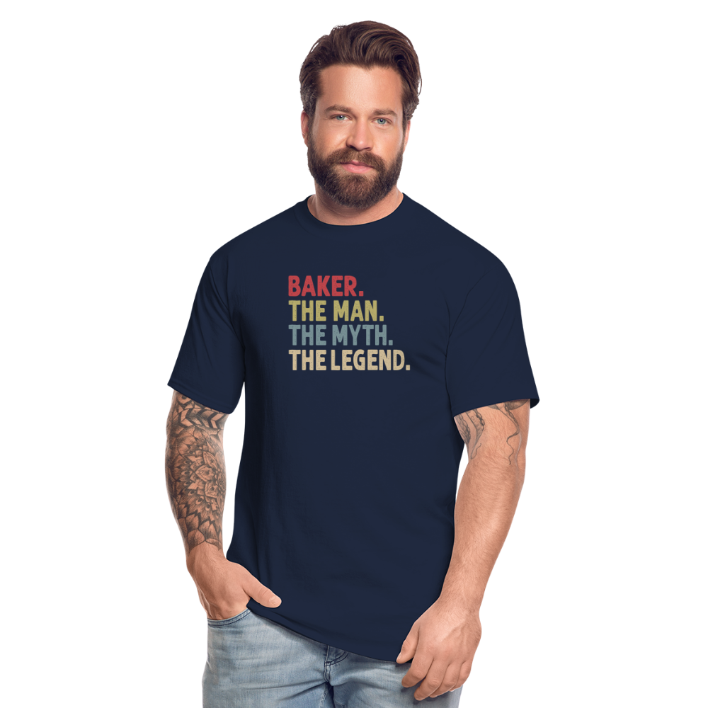Baker the Man the Myth the Legend Men's Tall T-Shirt - navy