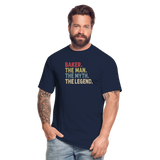 Baker the Man the Myth the Legend Men's Tall T-Shirt - navy