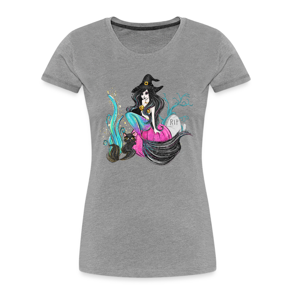 Mermaid Witch Women’s Premium Organic T-Shirt - heather gray
