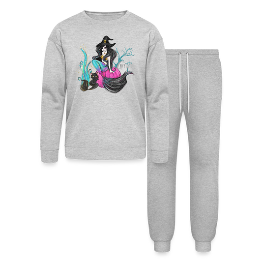 Salty Witch Lounge Wear Set by Bella + Canvas - heather gray
