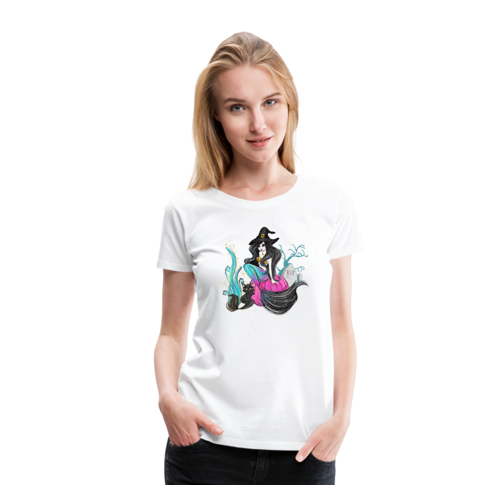 Salty Witch Women’s Premium T-Shirt - white