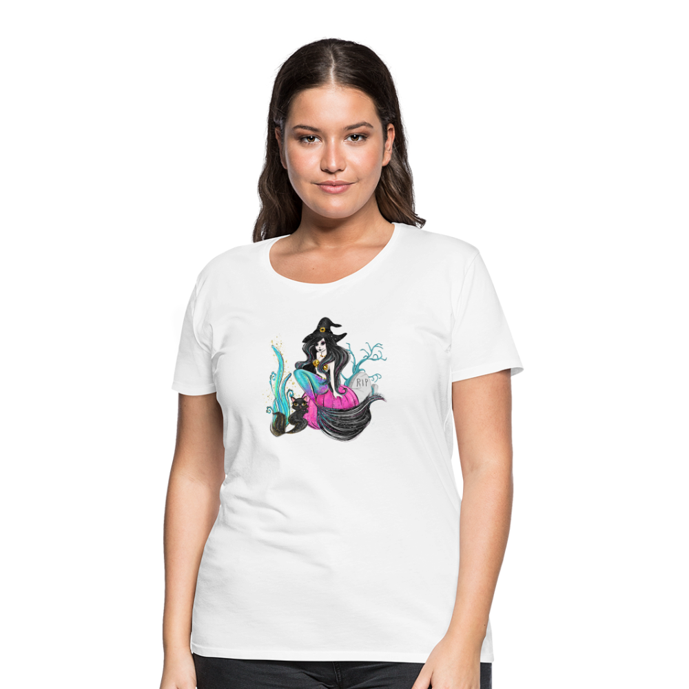 Salty Witch Women’s Premium T-Shirt - white