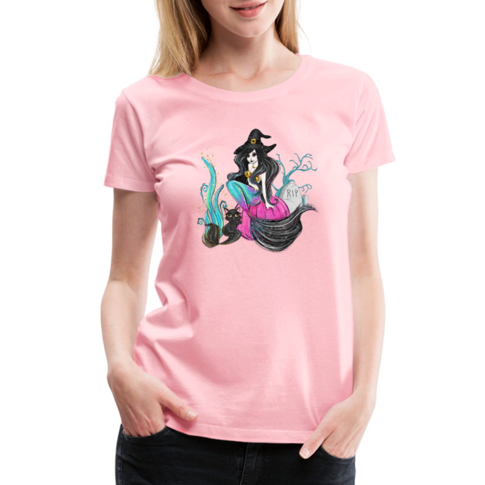 Salty Witch Women’s Premium T-Shirt - pink
