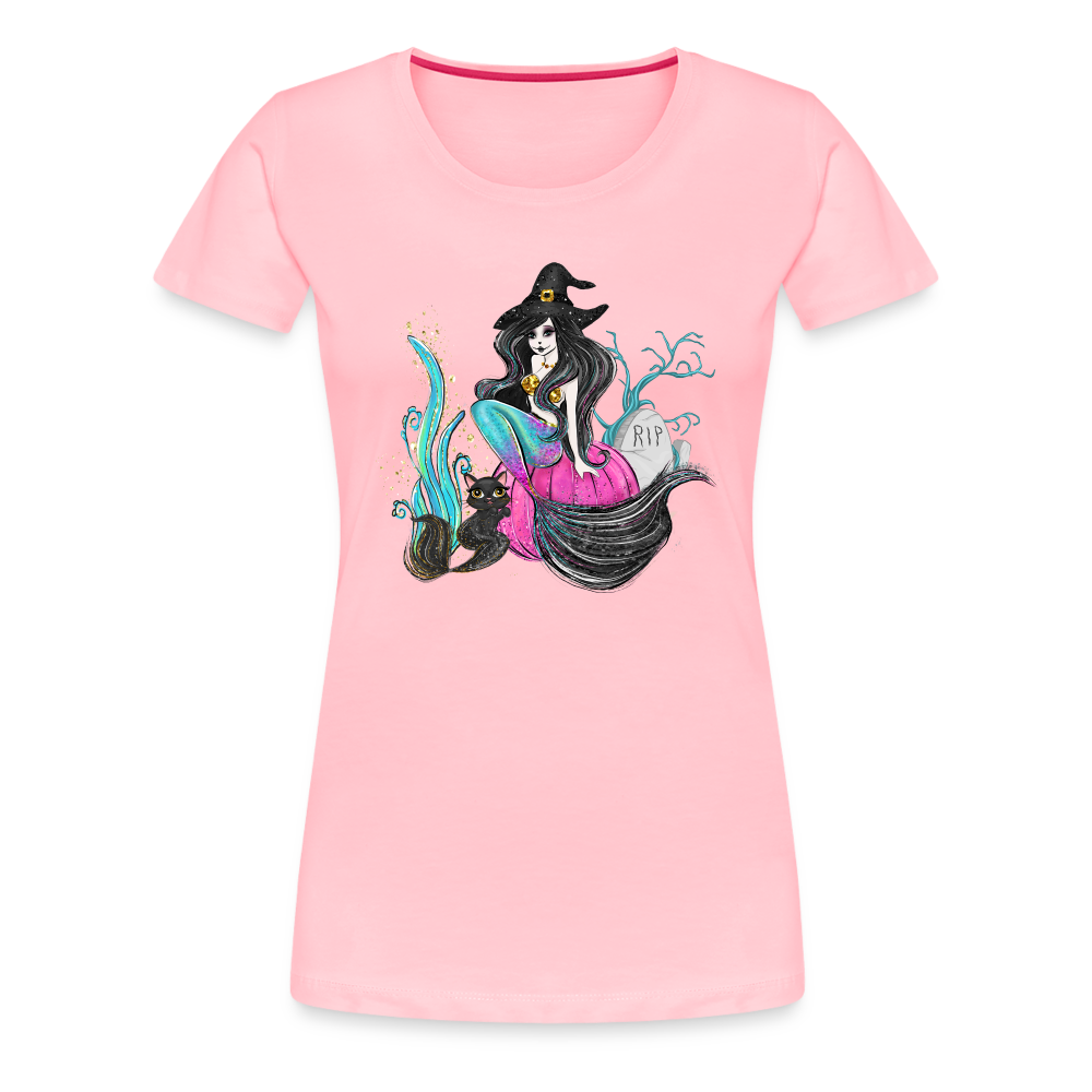 Salty Witch Women’s Premium T-Shirt - pink