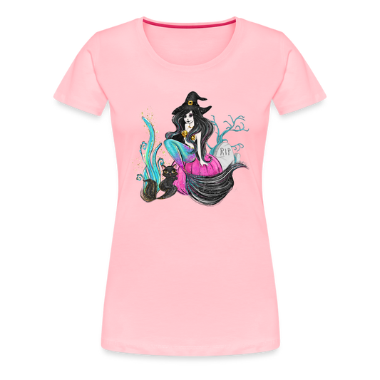 Salty Witch Women’s Premium T-Shirt - pink