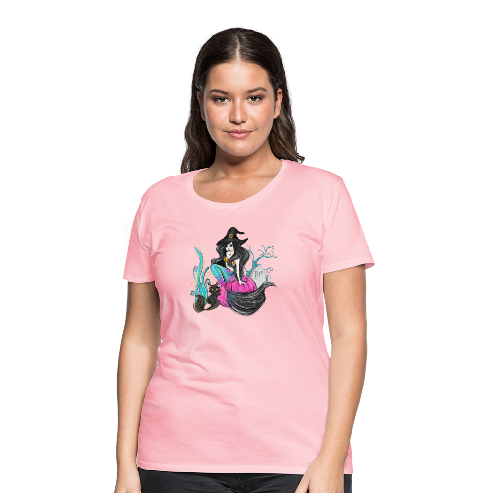 Salty Witch Women’s Premium T-Shirt - pink