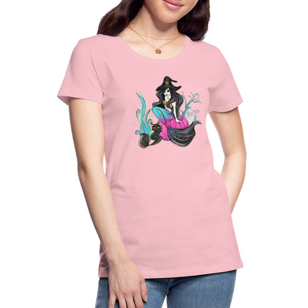 Salty Witch Women’s Premium T-Shirt - pink