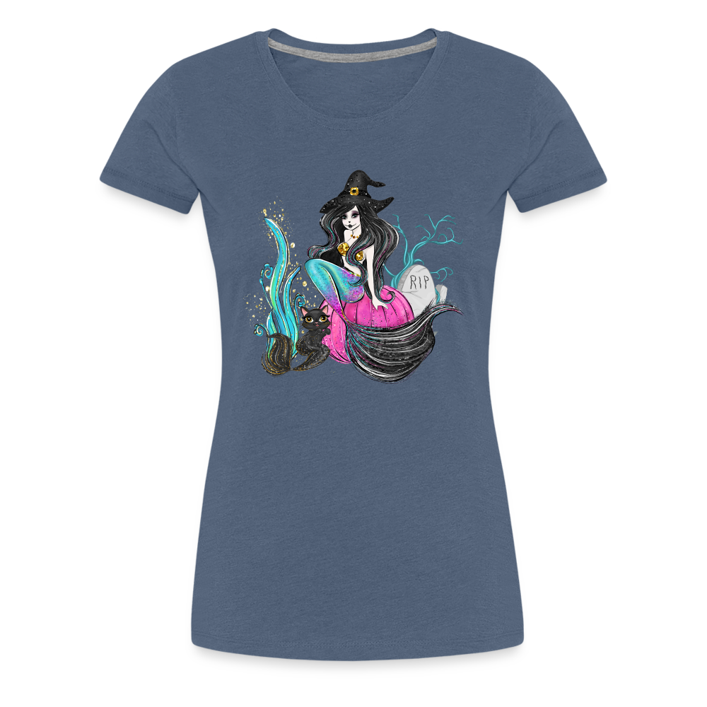 Salty Witch Women’s Premium T-Shirt - heather blue
