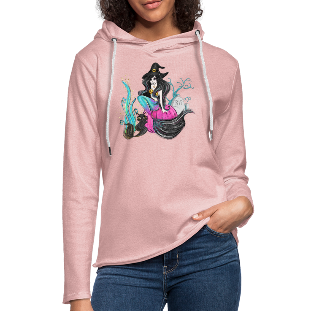 Mermaid Witch Unisex Lightweight Terry Hoodie - cream heather pink