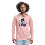 Mermaid Witch Unisex Lightweight Terry Hoodie - cream heather pink