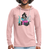 Mermaid Witch Unisex Lightweight Terry Hoodie - cream heather pink