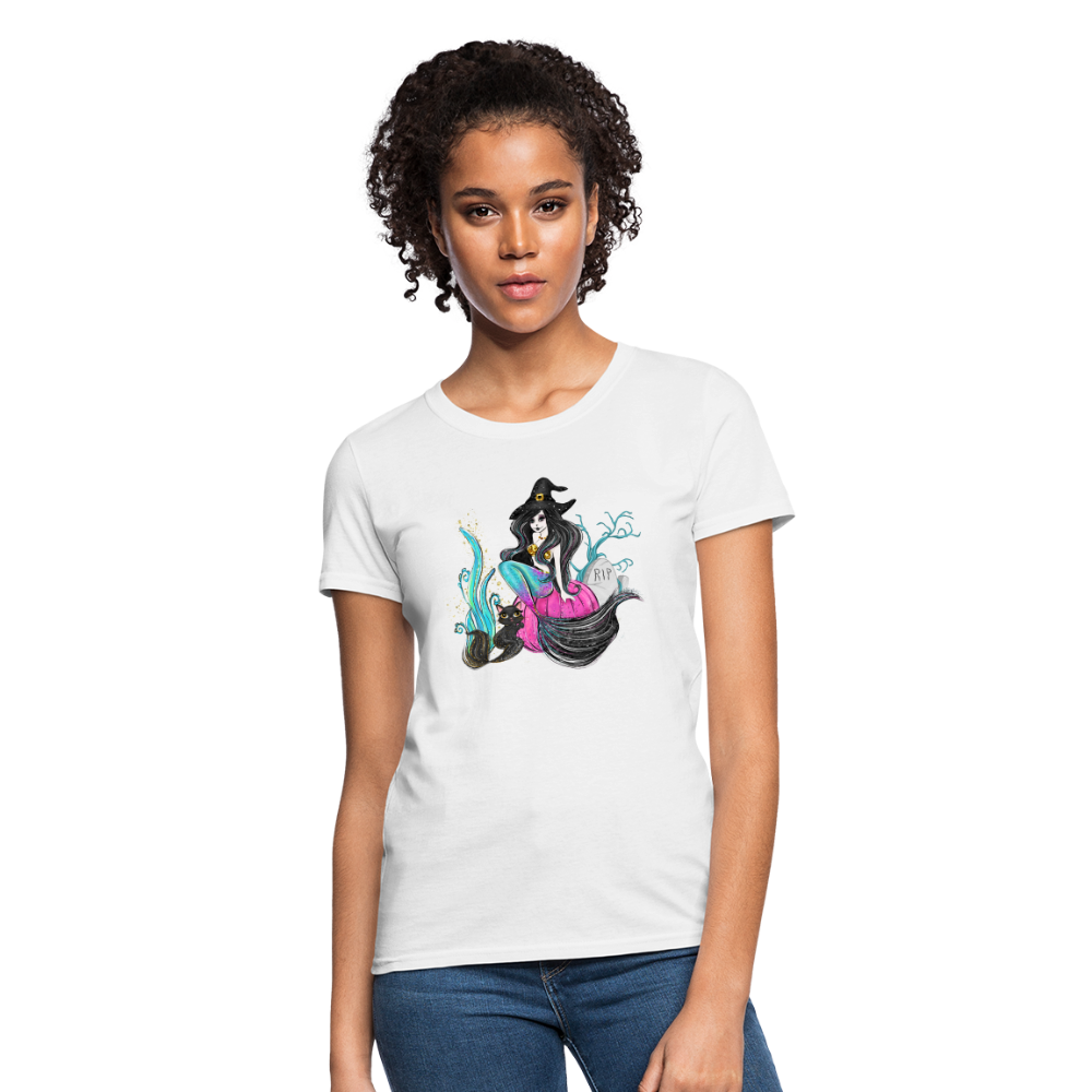 Mermaid Witch Women's T-Shirt - white