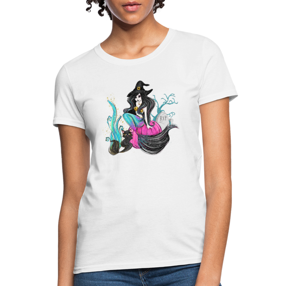 Mermaid Witch Women's T-Shirt - white
