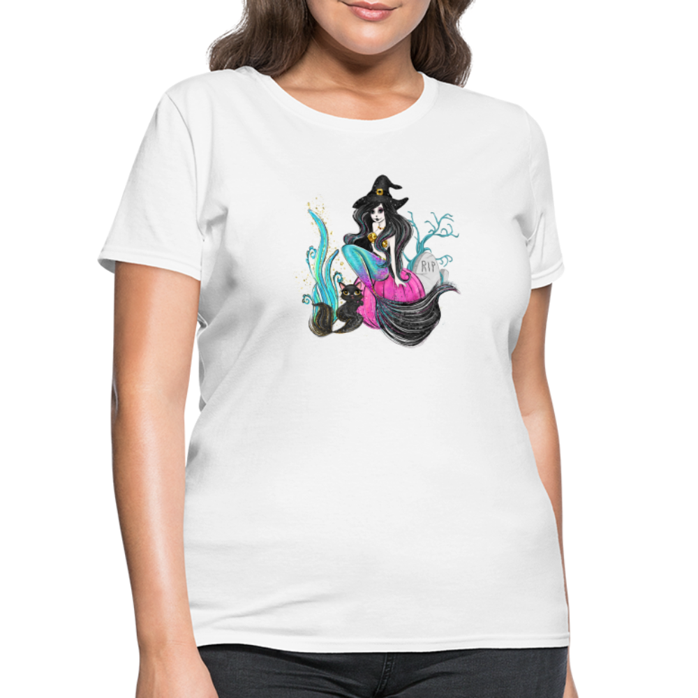 Mermaid Witch Women's T-Shirt - white