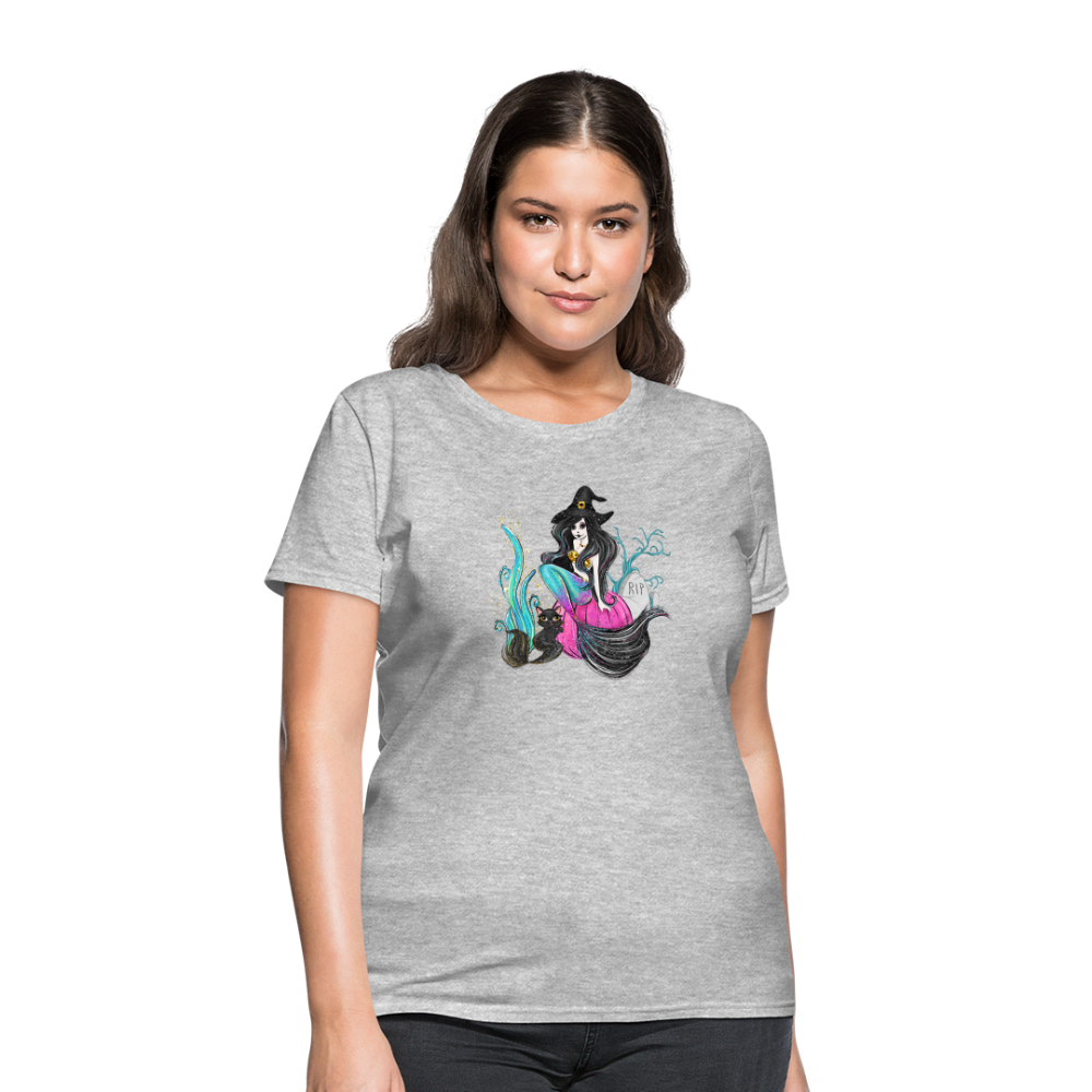 Mermaid Witch Women's T-Shirt - heather gray