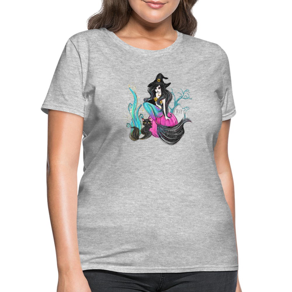 Mermaid Witch Women's T-Shirt - heather gray