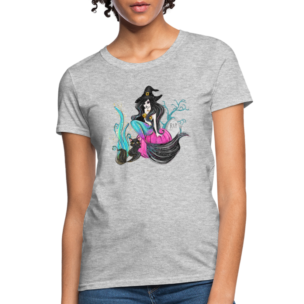 Mermaid Witch Women's T-Shirt - heather gray