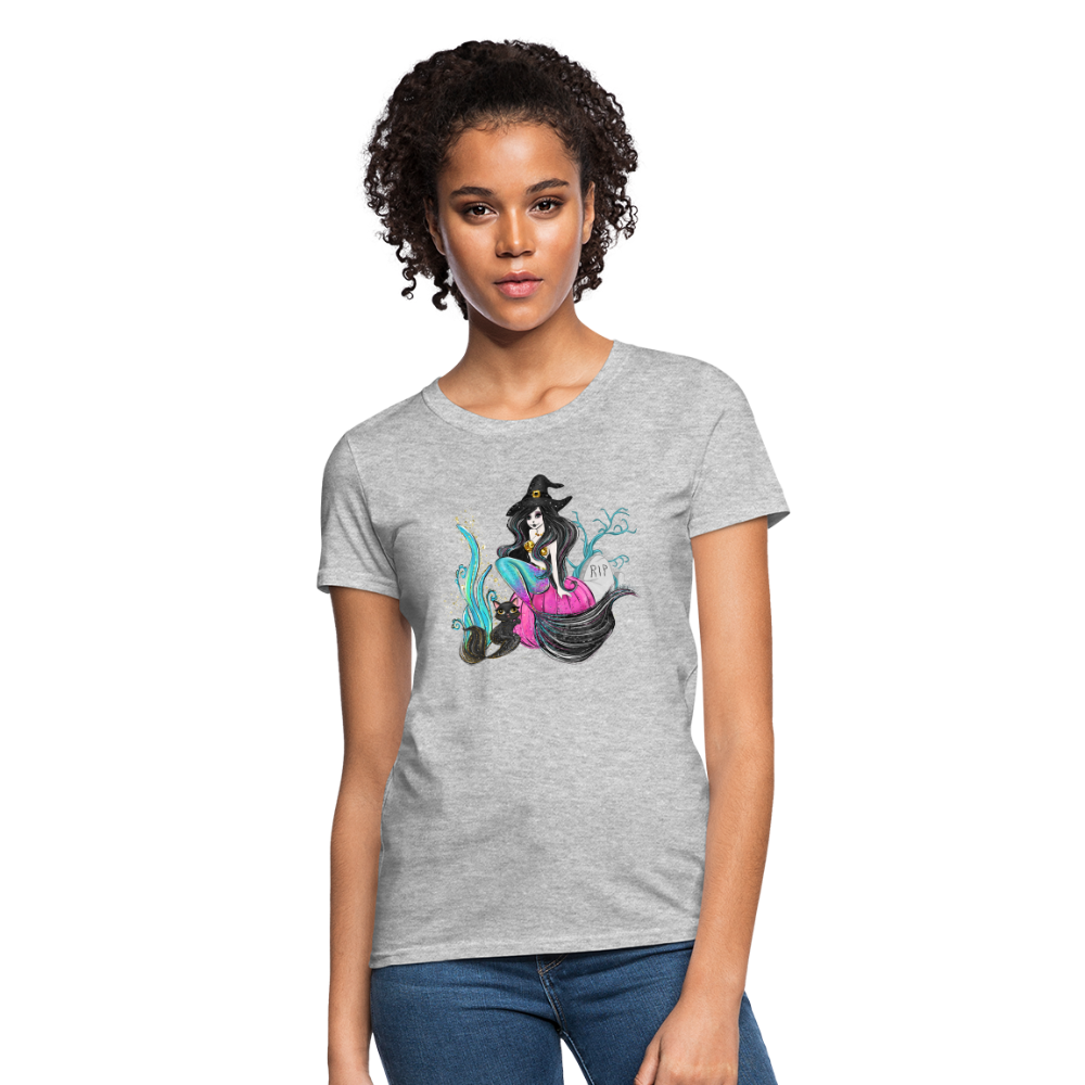 Mermaid Witch Women's T-Shirt - heather gray