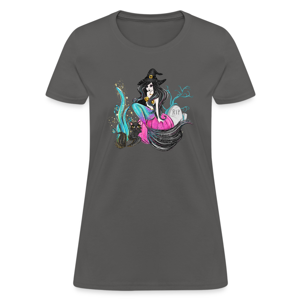 Mermaid Witch Women's T-Shirt - charcoal