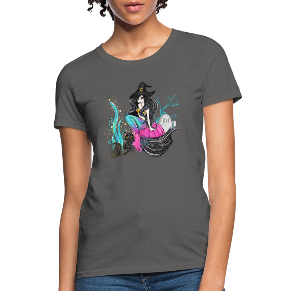 Mermaid Witch Women's T-Shirt - charcoal