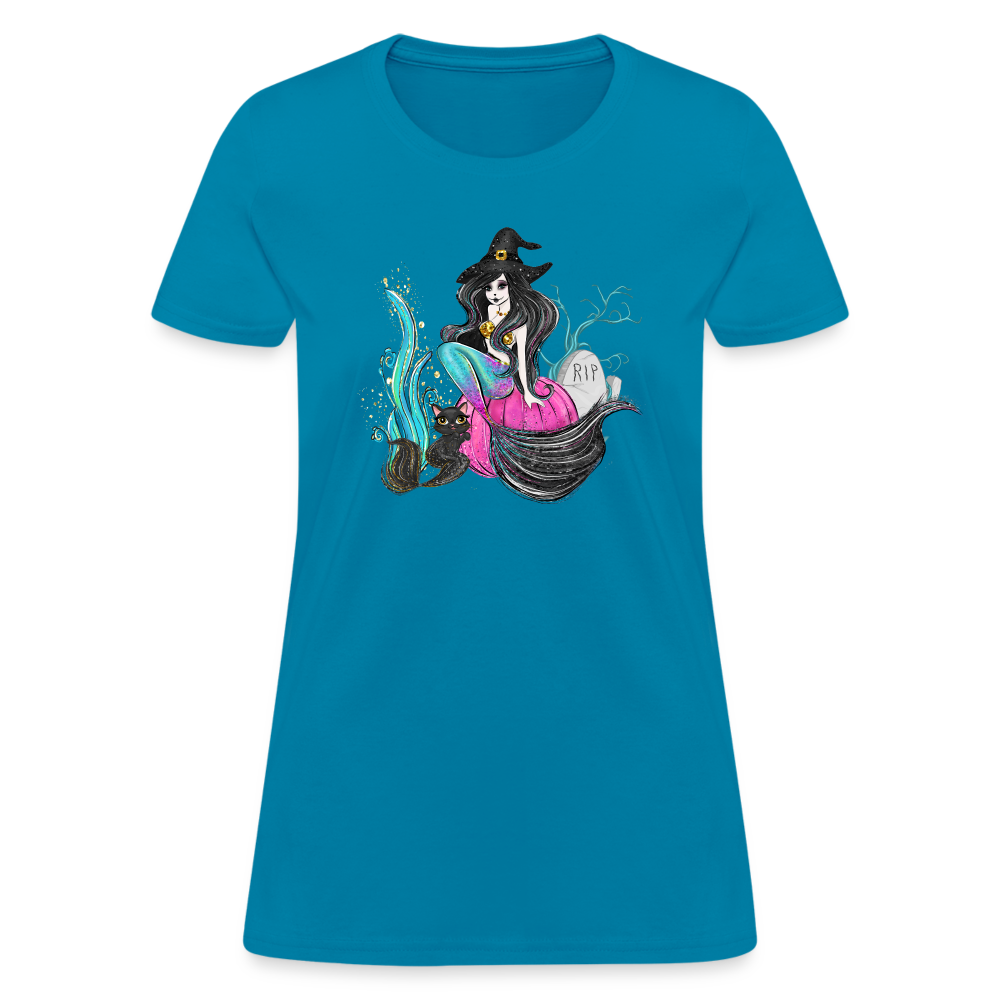 Mermaid Witch Women's T-Shirt - turquoise