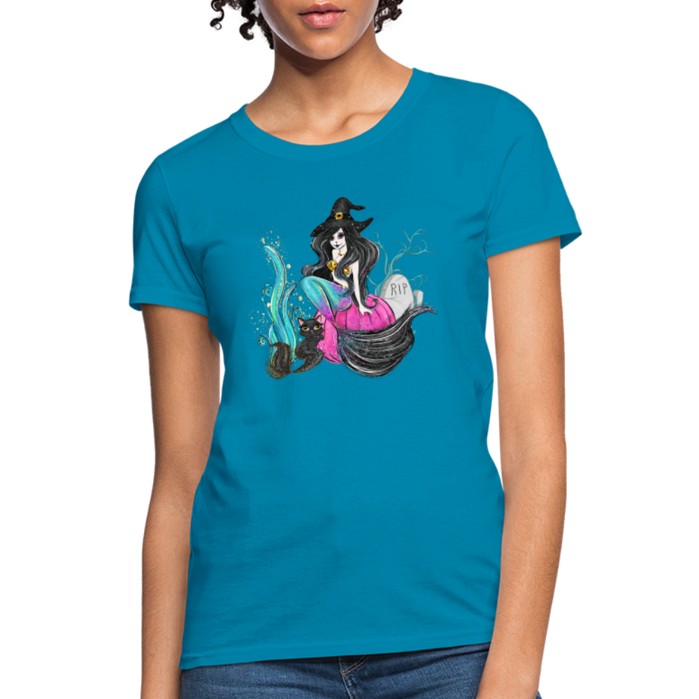 Mermaid Witch Women's T-Shirt - turquoise