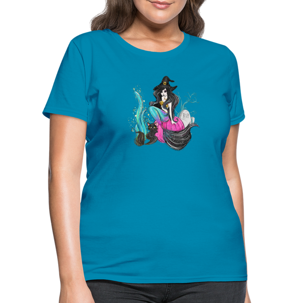 Mermaid Witch Women's T-Shirt - turquoise