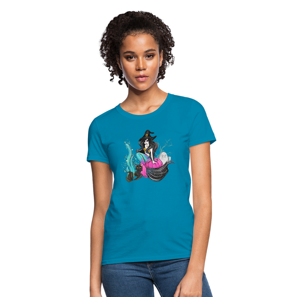 Mermaid Witch Women's T-Shirt - turquoise