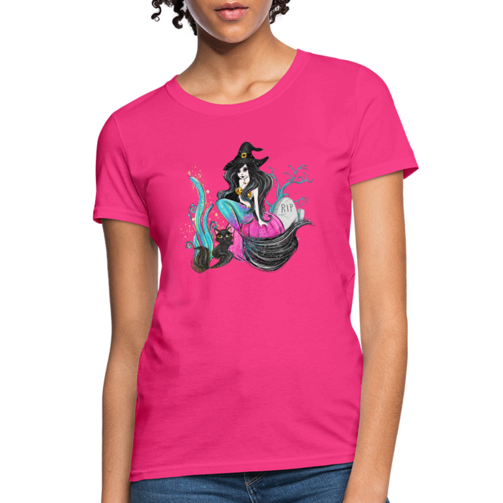 Mermaid Witch Women's T-Shirt - fuchsia