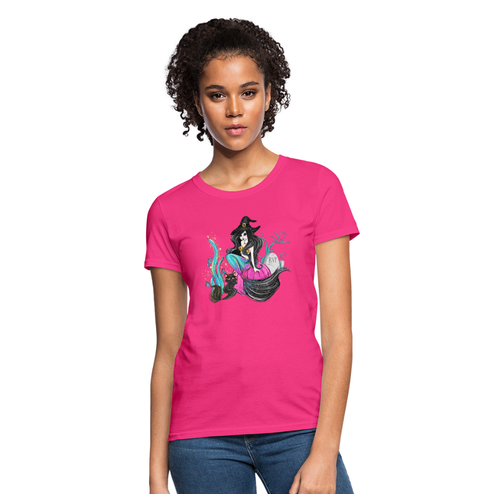 Mermaid Witch Women's T-Shirt - fuchsia