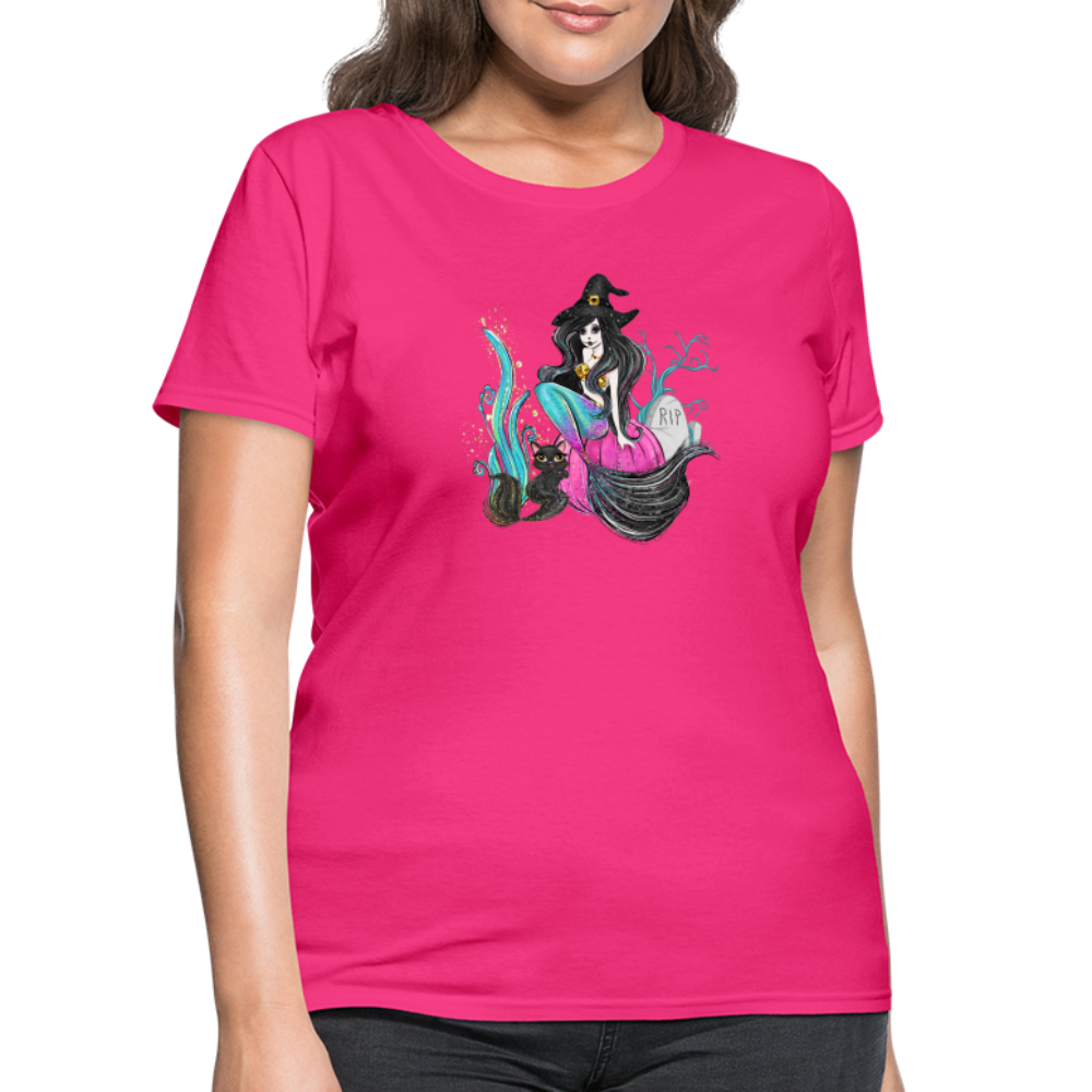 Mermaid Witch Women's T-Shirt - fuchsia