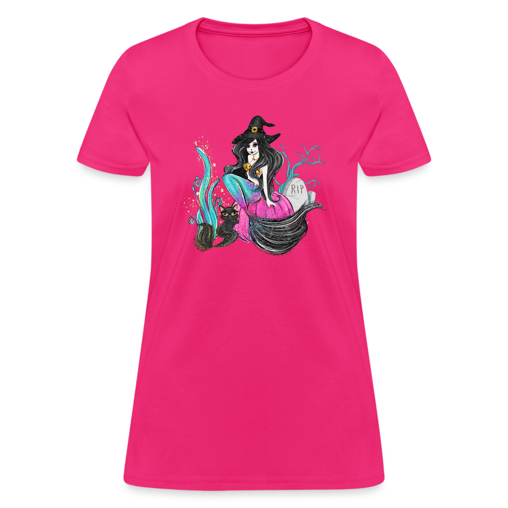 Mermaid Witch Women's T-Shirt - fuchsia