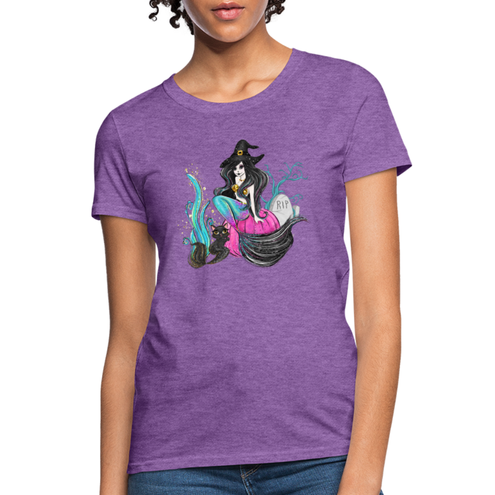 Mermaid Witch Women's T-Shirt - purple heather